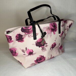 Kate Spade Bags | Kate Spade Pink/White Flower Themed Clasp Top Tote